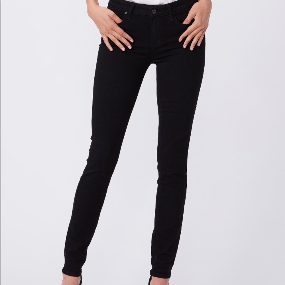 Paige Skyline skinny Jeans black overdye Size 24